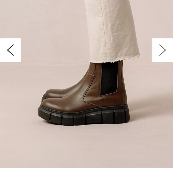 ALOHAS Armor Leather Combat Boot in Coffee Brown - Picture 5 of 14